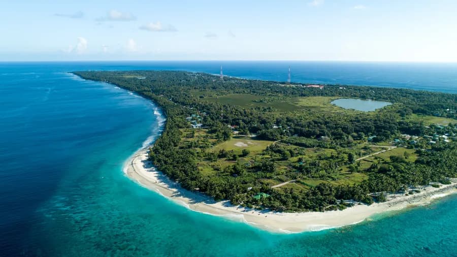 Coastline seen from the air